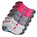 Puma Socks All Sport Cushioned Low Cut - 6 Pack Shoe Size 4 - 9.5 (White/Grey/Pink)