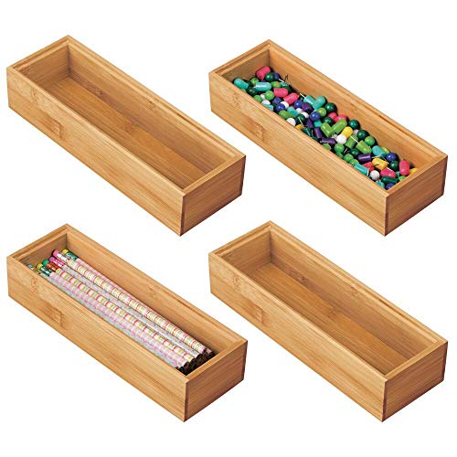 mDesgn 4er-Set Aufbewahrungsbox für Schreibtisch und Schublade