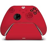 Controller Gear Pulse Red Universal Xbox Pro Charging Stand with 1100 Mah Rechargeable Battery, Charging Station for Xbox Series X|S and Xbox One