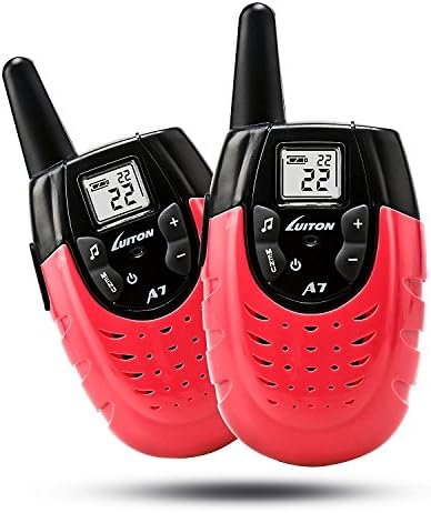 Kids Walkie Talkies, 2 Packs Rechargeable Walkie Talky Long Range, Cool Birthday Gifts Toys for Boys Girls(Pink)