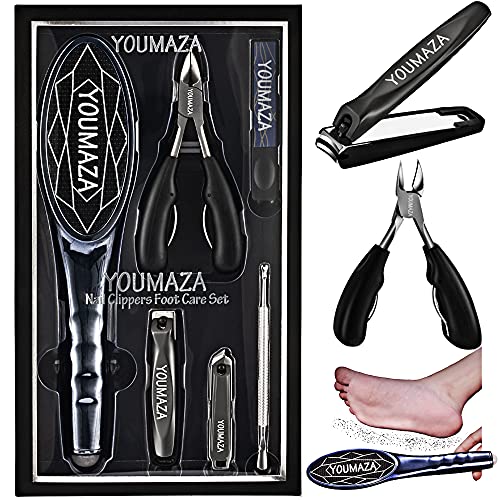 YOUMAZA Nail Clippers and Foot File Set.1pc Colossal Foot Rasp Callus