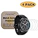 FINENIC Compatible with Samsung Galaxy Watch (46mm) / Gear S3 Frontier Samsung smartwatch Tempered Glass Screen Protector (3 Pack) [Crystal Clear] [Bubble Free Installation]