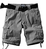 Match Men's Comfort Cargo Short (Label size 2XL/36 (US 34), 3611 Black gray)