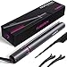 FURIDEN Hair Straightener, Flat Iron Hair Straightener, Hair Straightener and Curler 2 in 1, Flat Iron Curling Iron in One, Curling Straightening Iron Combo, Round Flat Iron