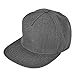 DALIX Premium Wool Blend Hat Flat Bill Cap Snapback Black Dark Gray Maroon Light