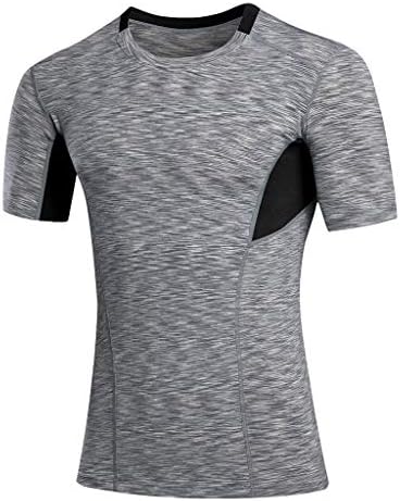 YKARITIANNA Men's Summer Casual O-Neck T-Shirt Fitness Sport Fast-Dry Breathable Top Blouse