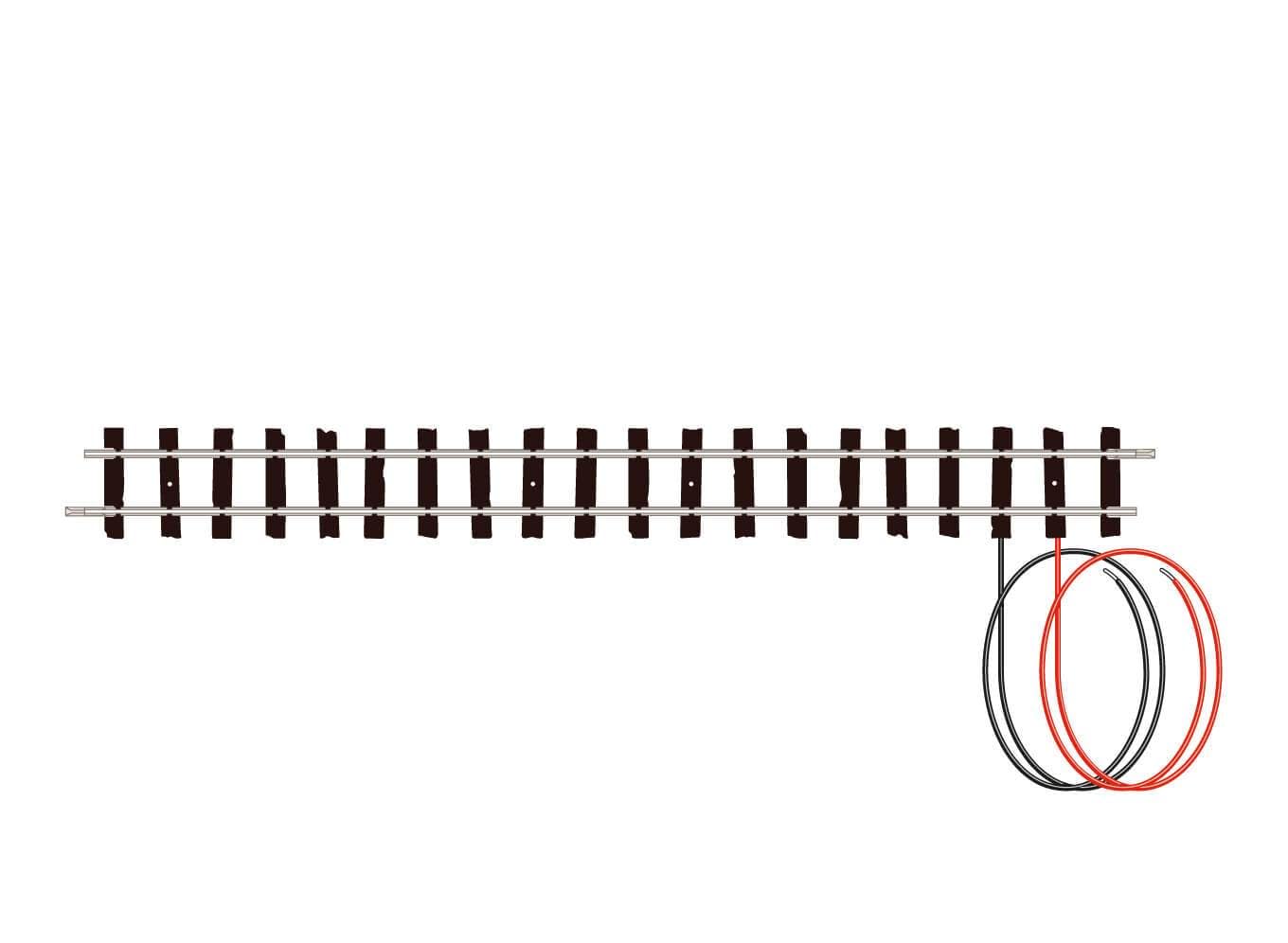 Peco ST-413 Setrack Standard Straight Wired (Single Unit) OO-9 Gauge