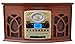 Pyle Vintage Turntable – Retro Vinyl Stereo System With Bluetooth, Cassette and CD Player, USB Reader, SD Card and Speakers – Audio Files to MP3 with Remote and LCD (PTCDS7UIW)thumb 1