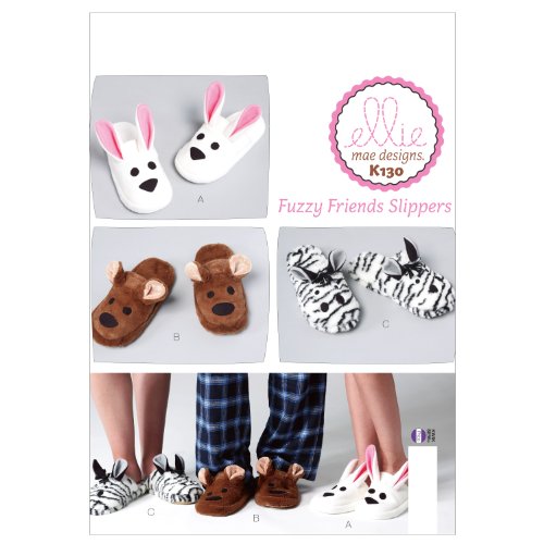 KWIK-SEW PATTERNS K0130 Infants Slippers Sewing Template