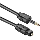 Zexmte Fiber Digital Optic Audio 3.5mm Cable - Color Black(1M/3.3ft)