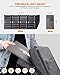 MOOLSUN Solar Charger 28W Portable Sunpower PU Solar Panel Charger with 3 USB Output Ports Waterproof Foldable Camping Travel Charger for Tablet Ipad iPhone and More