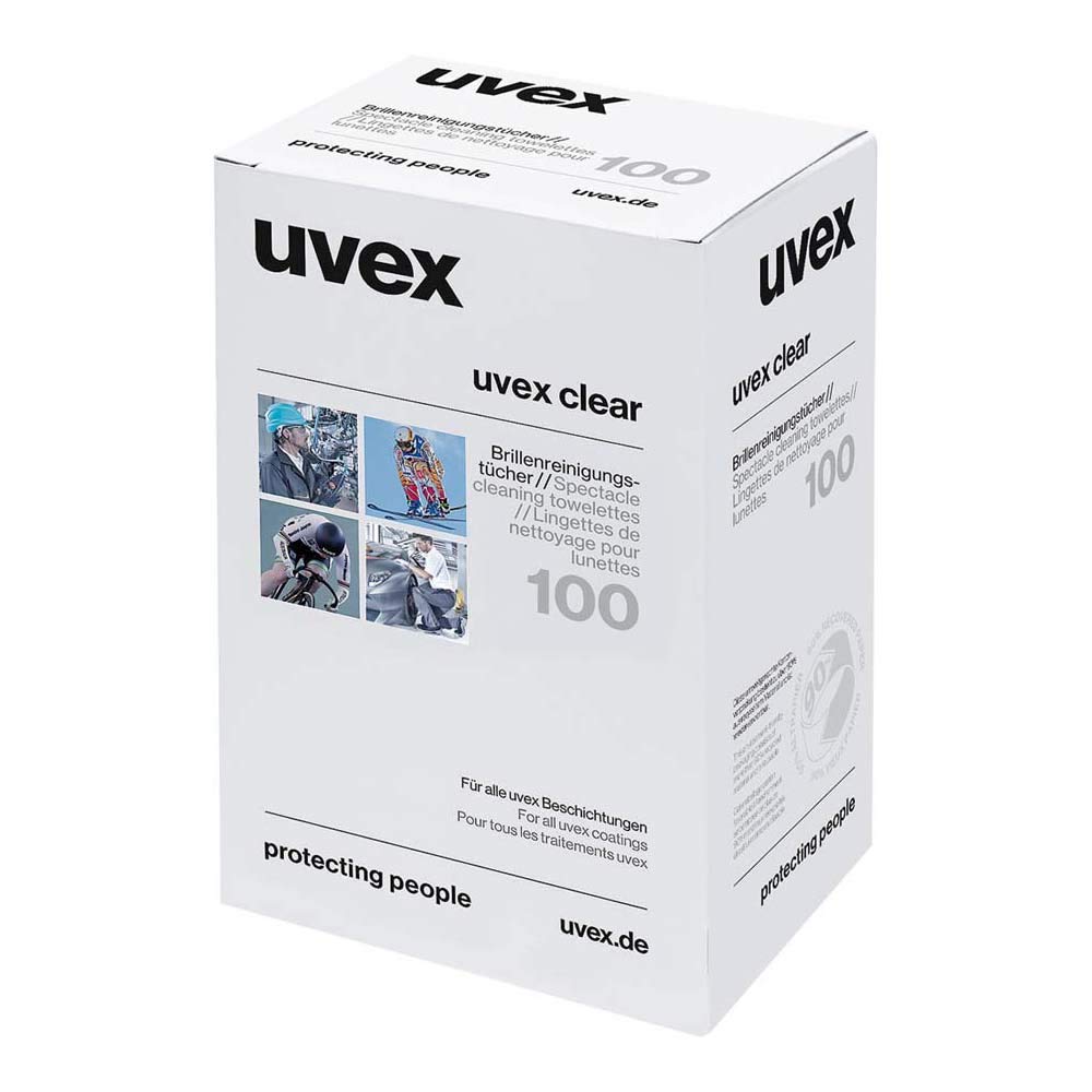 Uvex 9963-000 Cleaning Towelettes, Pack of 100