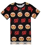 APTRO Unisex Cute Cartoon Faces New Summer Style Emoji Short Sleeve T-Shirt