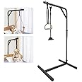 Mybow Trapeze Bar for Bed Mobility Aids, Bedside Pull Up Bar, Bed Lift for Elderly Seniors Transfer Rail, Medical Trapeze for Hospital Bed Standing Helper, Handicap Bariatric Handle with Arm Pulley