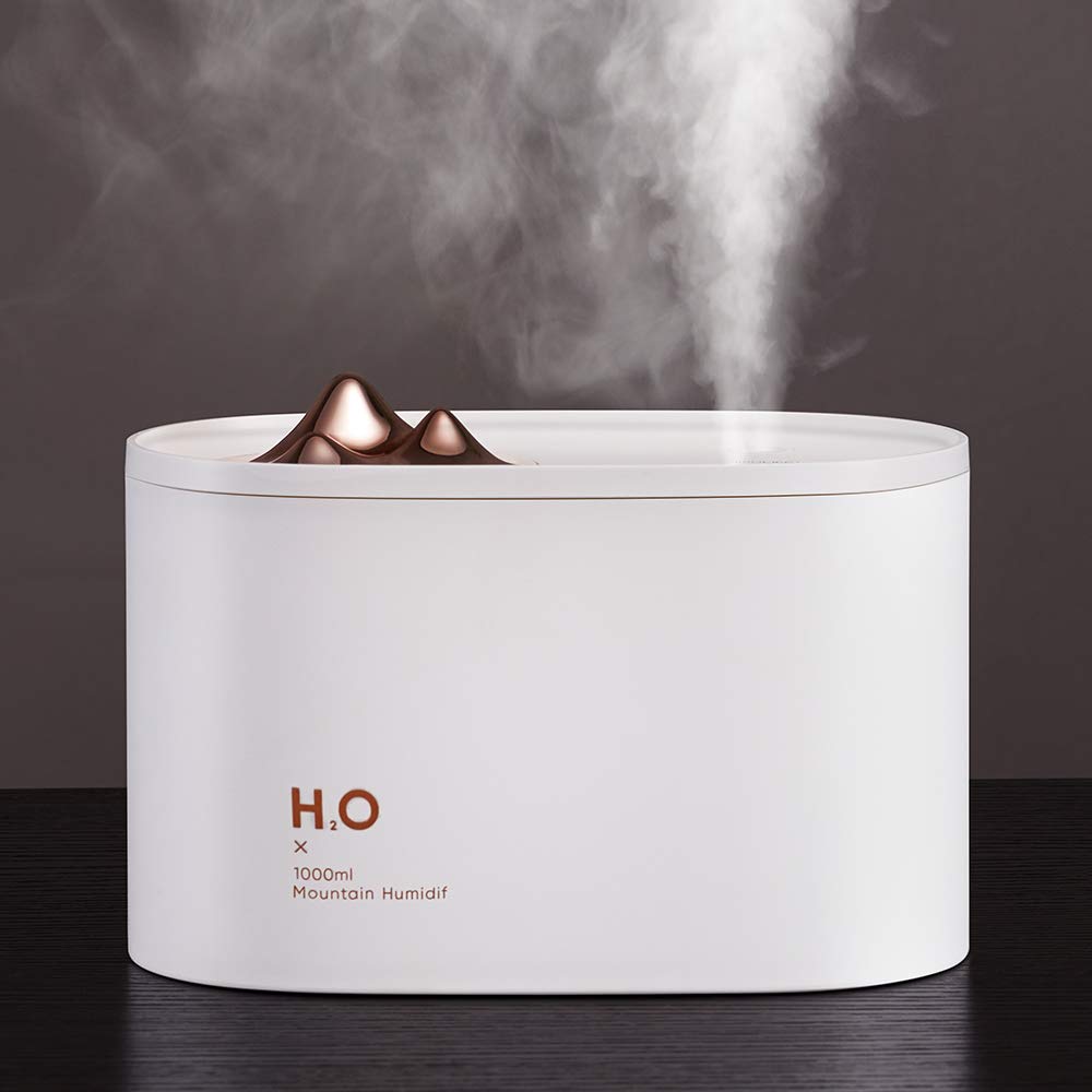 1000 ml Humidifiers, Top Fill Ultrasonic Cool Mist Humidifier for Dual