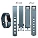 GEAK Bands for Fitbit Charge 2, Adjustable Sports Wrist Bands for Fitbit Charge 2, Small Classic Slate Blue