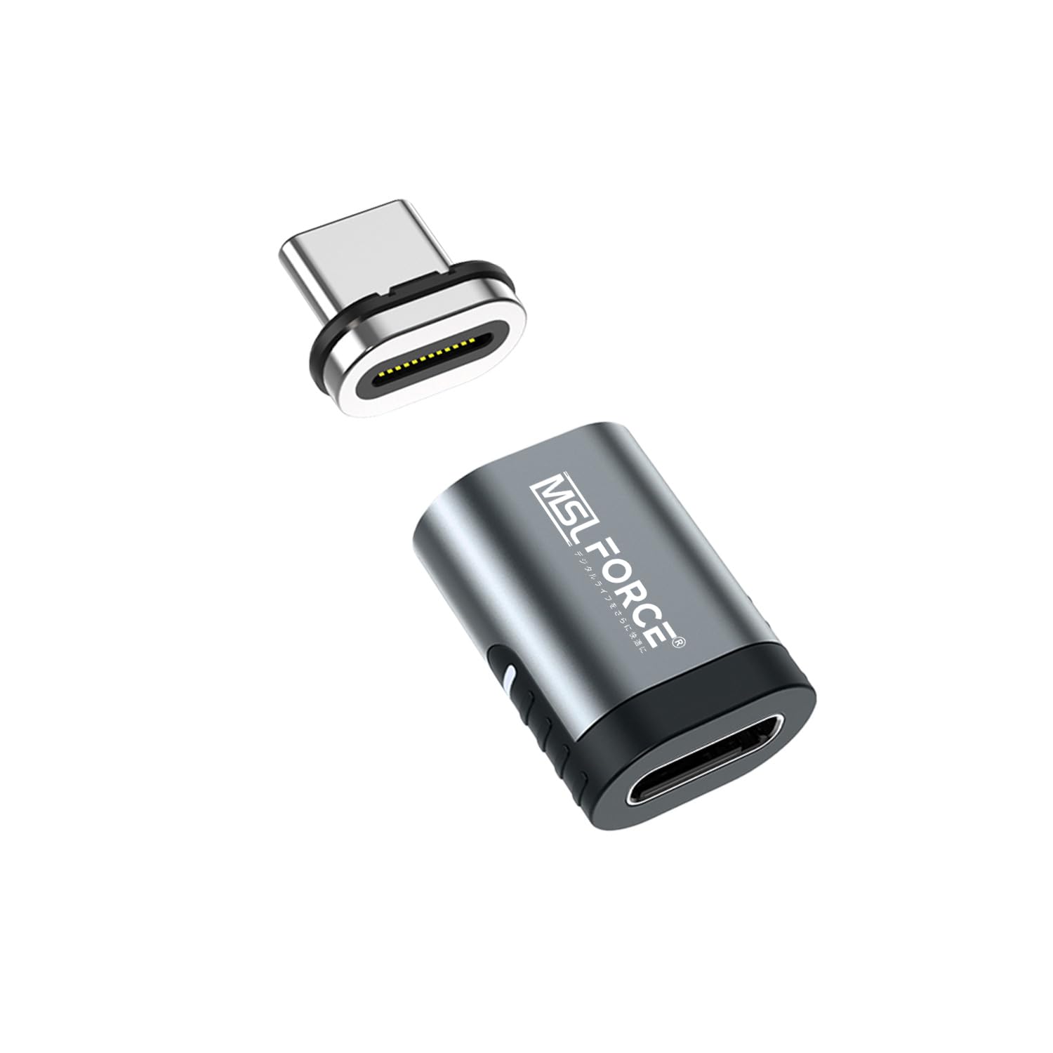 安心の日本企業 Type-C to Type-C マグネット式 変換アダプタ L字 USB-C 240W 8K60Hz USB3.2 GEN2 40Gbps typec ハブ typec to type c usb c マグネット 充電 データ転送 変換アダプタ usbc マグネット変換アダプター (Bタイプ, 1個) の商品画像