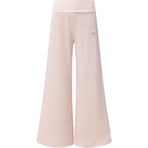 Aelfric Eden Women's Fold Over Yoga Pants Wide Leg Lounge Sweatpants Lightweight Gym Loose Casual Pajama Pants Y2K Trousers