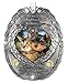Banberry Designs Loving Memory Pet Photo Remembrance Ornament - Embossed with The Saying, Heaven Sent My Own Angel to Love and It was Covered with Fur - Pet Memorial Ornament - Pet Sympathy