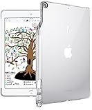 iPad 9.7 Case, Poetic Lumos TPU Cover with [Pencil Holder] [Apple Smart Cover Compatible] Ultra-Thin Impact Resistant Flexible Soft TPU Case for iPad 9.7 (6th Gen 2018) (5th Gen 2017) Crystal Clear