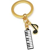 DONWOIE Music Keychain,Musicians Key Chains for Bag Charms,Cute Keychains Gift for Musician Girls