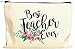 Teacher Gifts, Teacher Appreciation Gift, Best Teacher Ever, Makeup Bag, Pencil Case, Teacher Gift, Teacher Gifts For Women, Preschool, Elementary, High School, Teacher Pencil Bag
