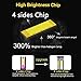 H7 24000LM LED Headlight Bulbs 6000K Error Free 4 Sides COB Lamp Beam Cool Fan Super Cool White High/Low Beam/Fog Lights Automotive Headlamp Conversion Kit