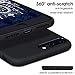 MILPROX Silicone Case, Pretty Series Liquid Silicone Gel Rubber, Shockproof Case with Microfiber Cloth Lining Cushion Compatible with iPhone 7 Plus/8 Plus - Black