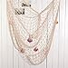 Bestag Modern Style Home Decoration Nautical Decorative Fishing Net Seaside Beach Shell Party Door Wall Decoration (2mx1m, White)