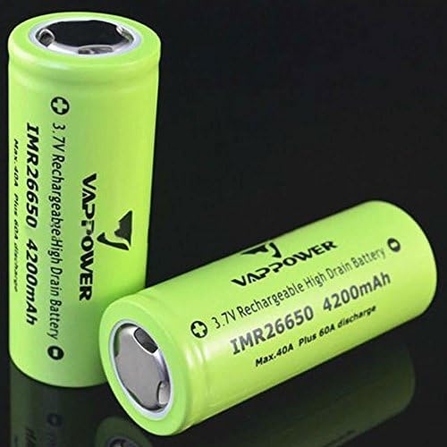 VAPPOWER IMR26650 4200mah 3.7v 40A Rechargeable Lithium-ion Battery