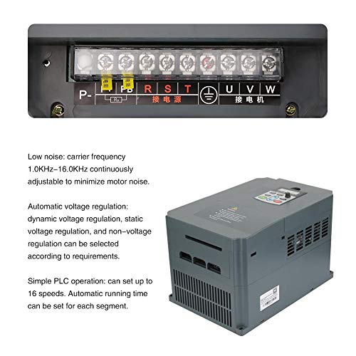 Frequency Converter, Variable Frequency Converter 15Kw 3HP Overloaded Vector Motor Drive VFD 3Phase 380V