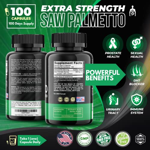 Saw Palmetto DHT Blocker Supplement Support Prostate Health & Prevent