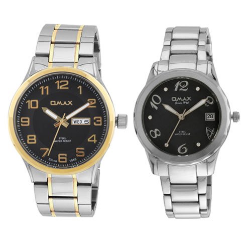 Analog Black Dial Couple Watch - CM005