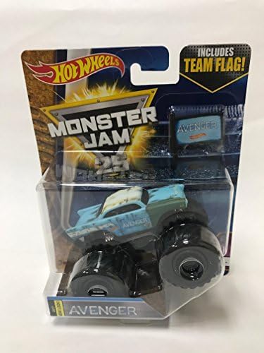 Hot Wheels Monster Jam Truck Avenger 2017 New Look Team Flag Series 1/64