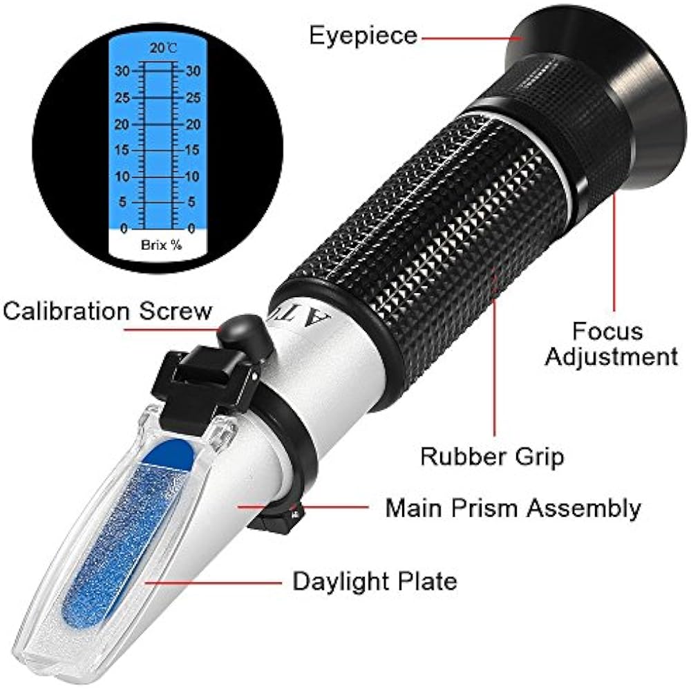 032 Brix Refractometers Meter Refractometer, VResourcing Portable Hand Held 732840543101 eBay