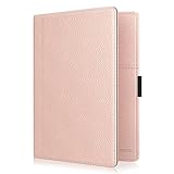 MoKo Passport Holder, PU leather Travel Case Cover for Passport, Rose Gold