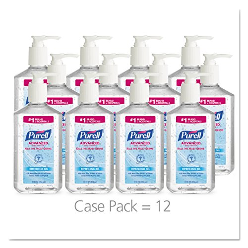 PURELL 365912CT Advanced Instant Hand Sanitizer, 12-oz. Pump Bottle