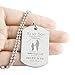 memory gift To My Son Dog Tag Gifts Necklace Mother Son Pendant Military Mother To Son Birthday Gift