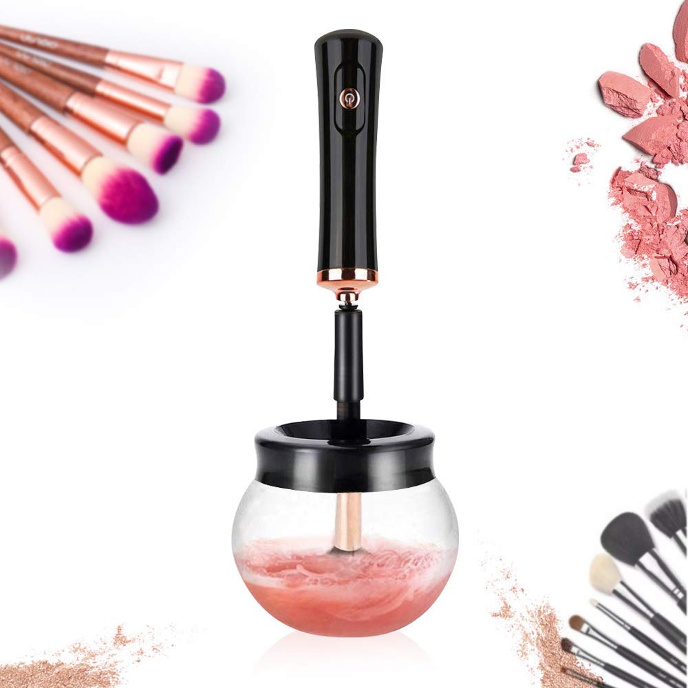 DIOLAN Makeup Brush Cleaner & Dryer Kit for All Sizes of Make up Brushes, Automatic Tool for Professional and Deep Cleaning and Drying in Seconds (Batteries not Included)