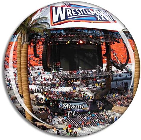 フロリダ州マイアミガーデンズサンライフスタジアム米国冷蔵庫マグネット3dクリスタルガラス観光都市旅行