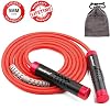 3 m Ersatzseil + 2 Paar Ersatzschraube für Crossfit-Springseil, Ersatz für Speed-Rope-Stahldraht, rot, schwarz, grün, 2,5 mm Durchmesser, Kinder, rot