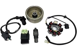 MYK MOTORCYCLE PARTS MYK Ignition Kit GY6 150cc STD 8 poles - Includes Flywheel, Stator, Coil, CDI and Flywheel Puller