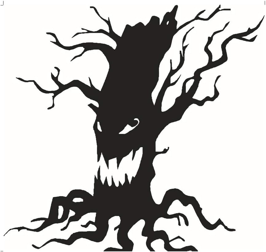 Lichi Creepy Tree Halloween Wall Decal for Halloween Party