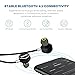 Bluetooth Headphones, Bluenin 817 Wireless In Ear Earbuds Magnetic Stereo Earphones with Built-in Mic (8-Hour Playtime and CVC 6.0 Noise Cancellation, IPX4 Sweatproof for Running, Workout, Gym)(Black)