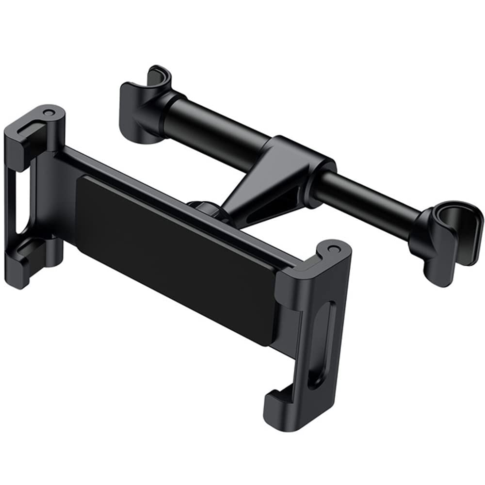 DDUP Car Headrest Tablet Mount Holder Auto Backseat Tablets Stand for Kids Compatible with iPad Air Mini/Cell Phone/Galaxy Tab/Kindle Fire Hd or Other 4.7-10.5" Device(Black)