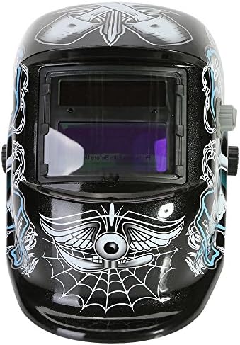 LESOLEIL Automatic Darkening Welding Helmet with Adjustment Knob Solar Energy Automatic Grinding Mask