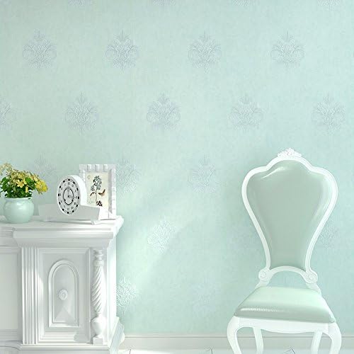BIZHI Contemporary 3d Wallpaper Art Deco Wall Covering Paper Wall Art,Light blue