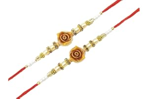 Anika Shopify Rakhi Traditional for Brother Sister, Multi Color Beautiful & Fancy Designer Thread Raksha Bandhan Rakhi Gift for loving Brother/Sister, Friends & Father and Family.
