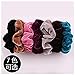 Lovef 7PCS Soft Elegant Velvet Hair Scrunchies Elastic Hair Bands Ties Donut Hair Ponytail Holder Hair Accessories
