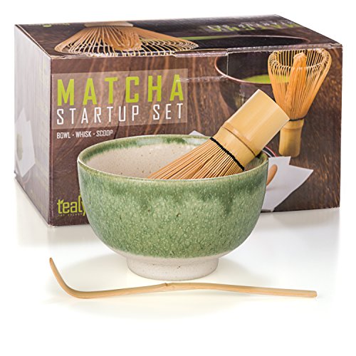 Tealyra Matcha Start Up Kit 3 items Matcha Green Tea Gift Set